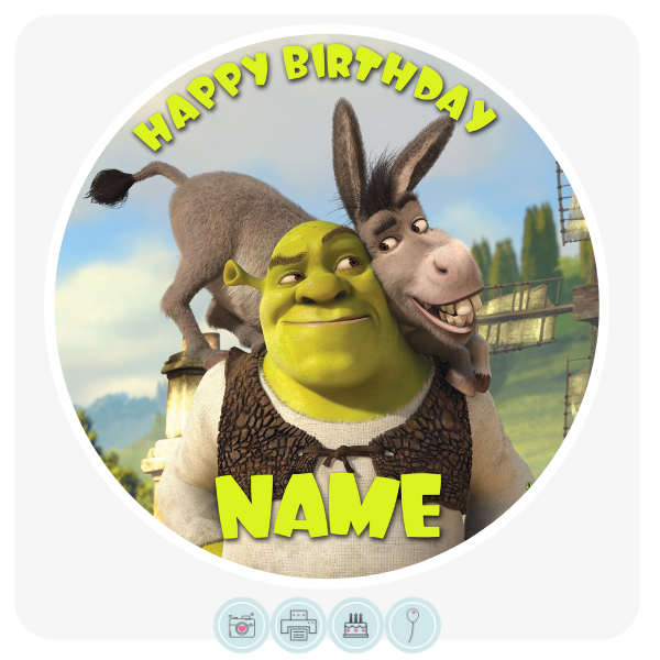 Shrek Edible Cake Topper