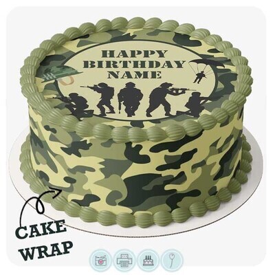 Cake Wrap // Camouflage