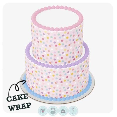 Cake Wrap // Pastel Dots