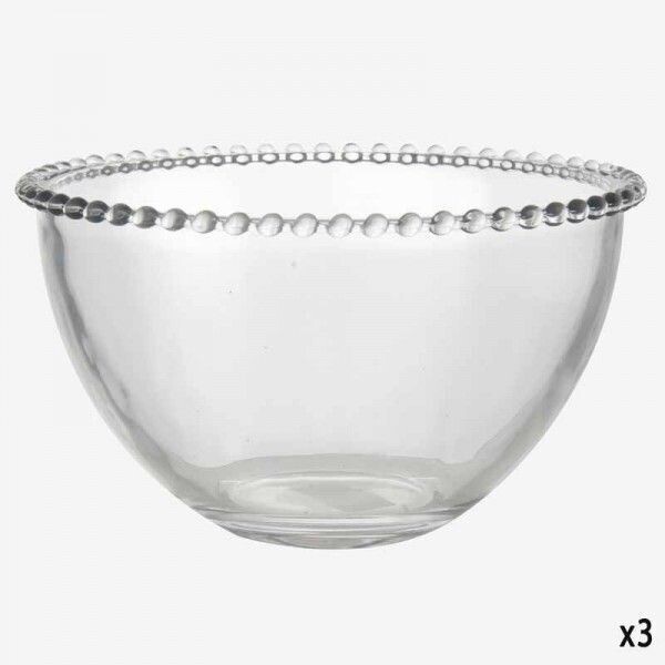 ENSALADERA CRISTAL FILO BOLITAS