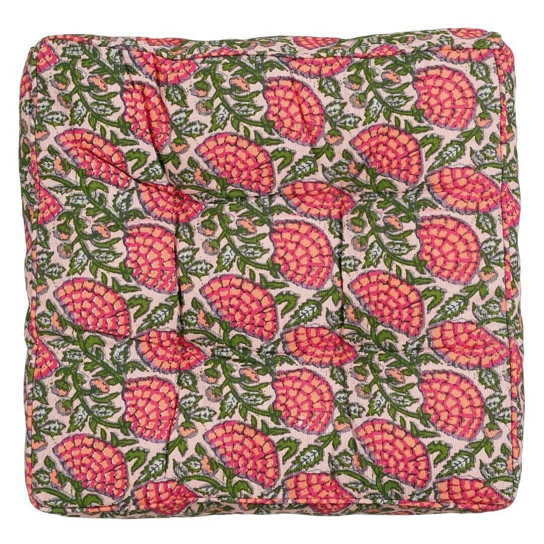 COLCHONERO  FUCSIA FLORES WATER RESISTANT