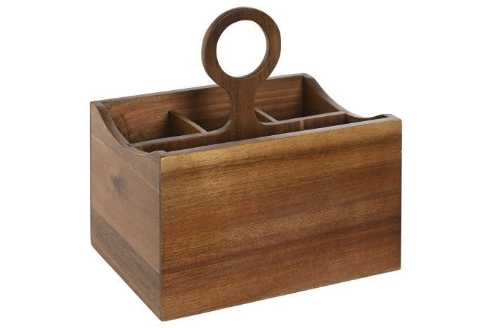 CUBERTERO EN MADERA DE ACACIA