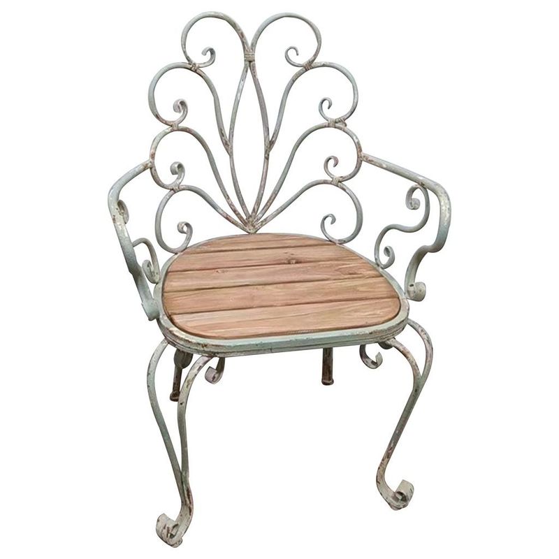SILLON DE MADERA Y METAL