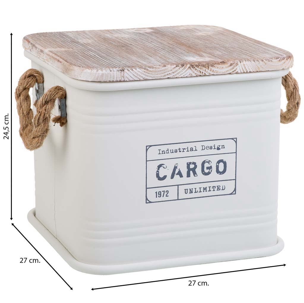 CAJA CUADRADA DE METAL