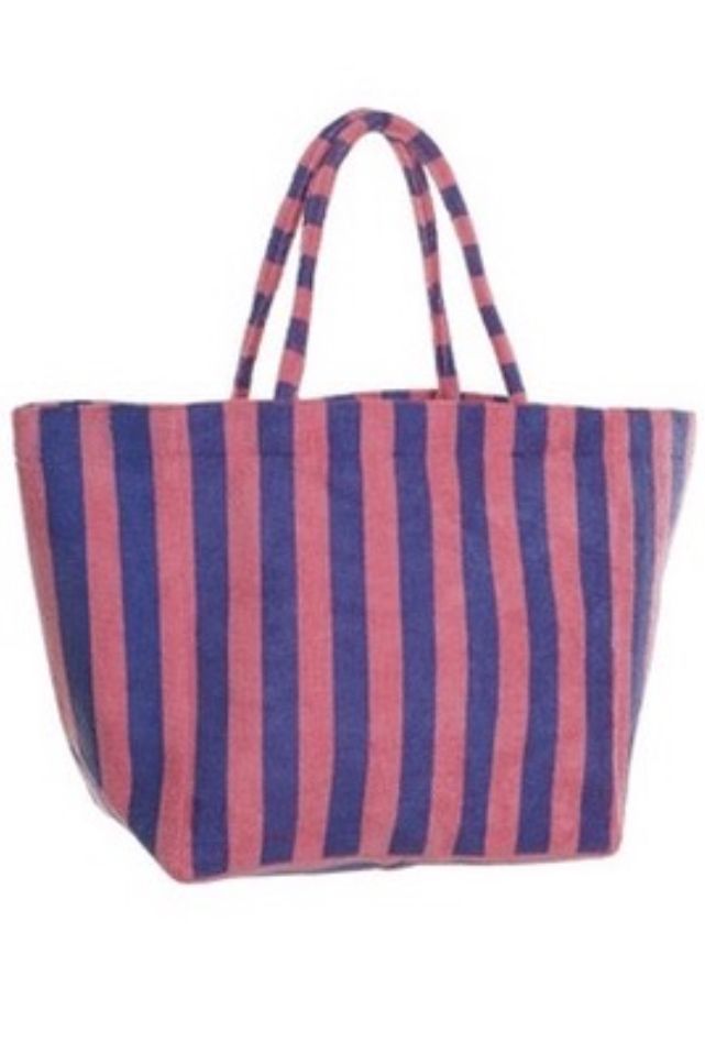 BOLSO PLAYA AZUL Y FUCSIA