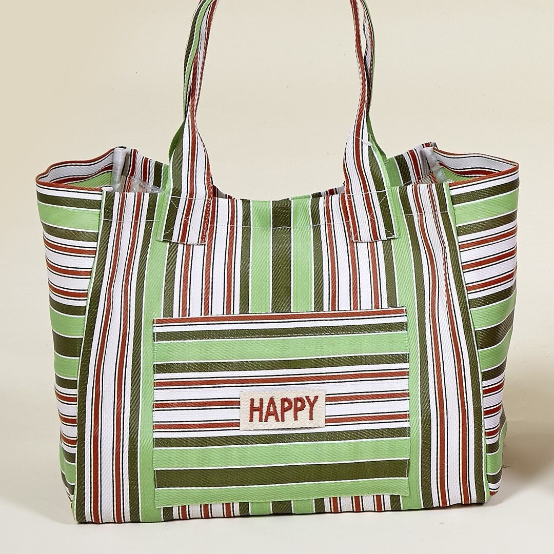 BOLSA DE PLAYA HAPPY VERDE