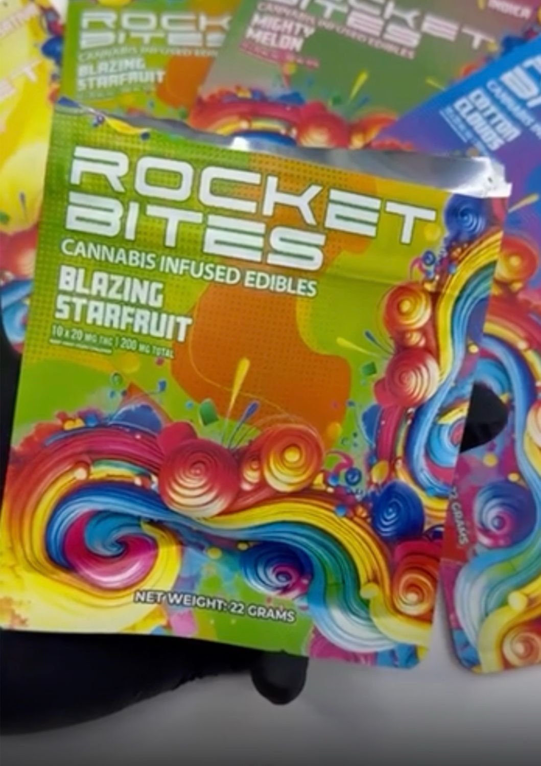 Rocket Bites Infused Edibles (200 MG Per Pack)