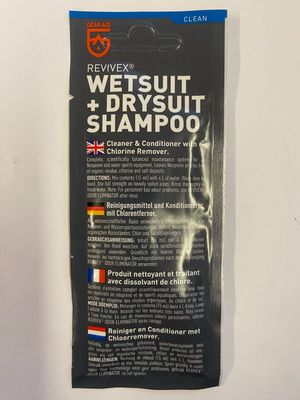 Revivex wetsuit and drysuit shampoo sachets
