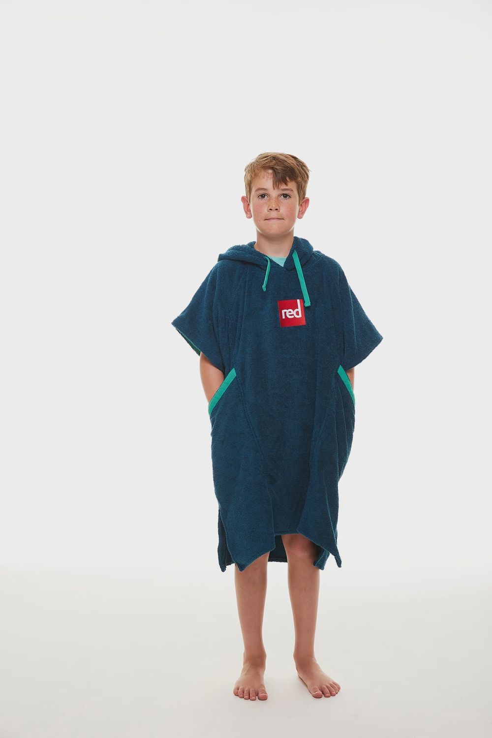 Red Kids Luxury Towelling Changing Robe