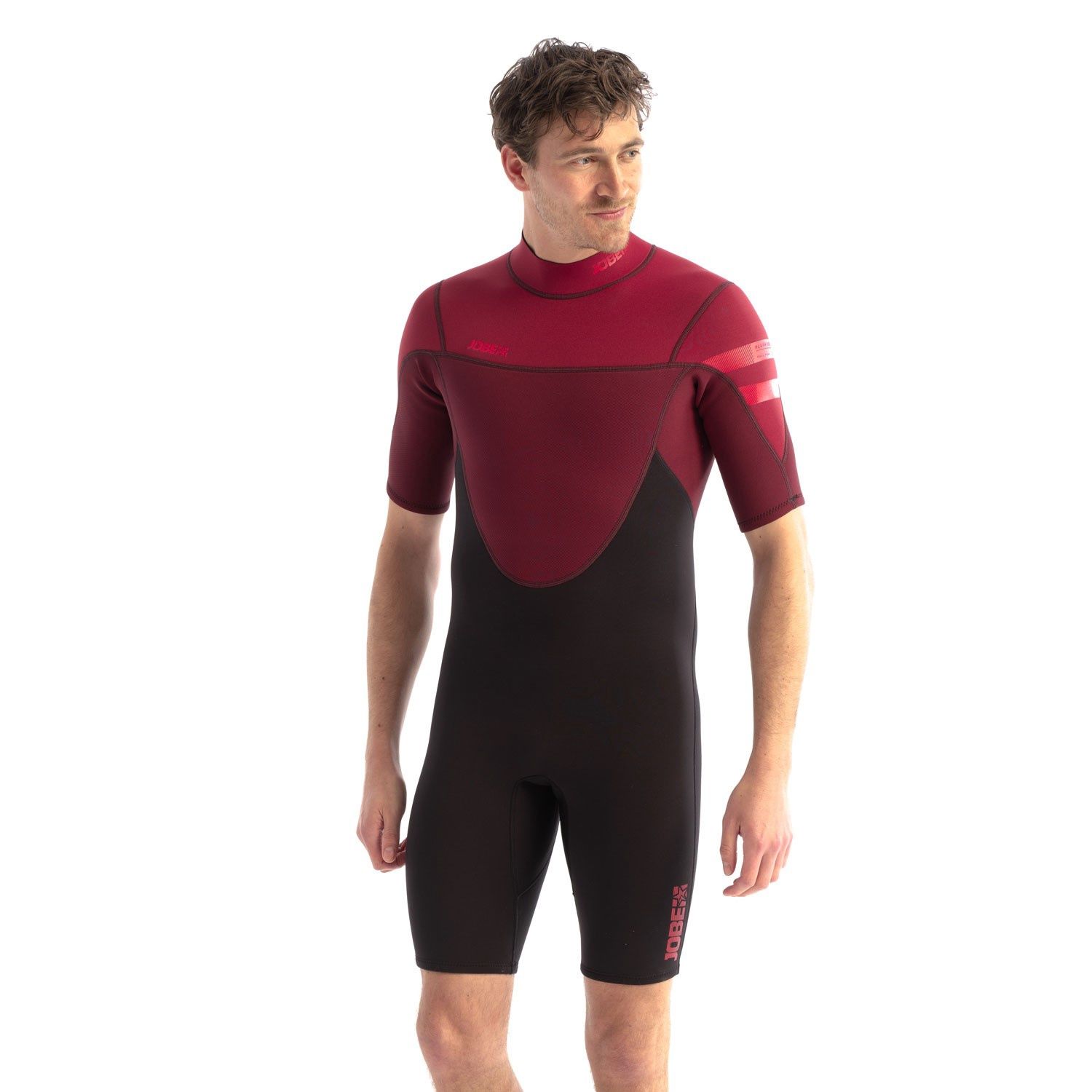 Perth 3/2 Shorty Suit, Colour: Red, Size: small