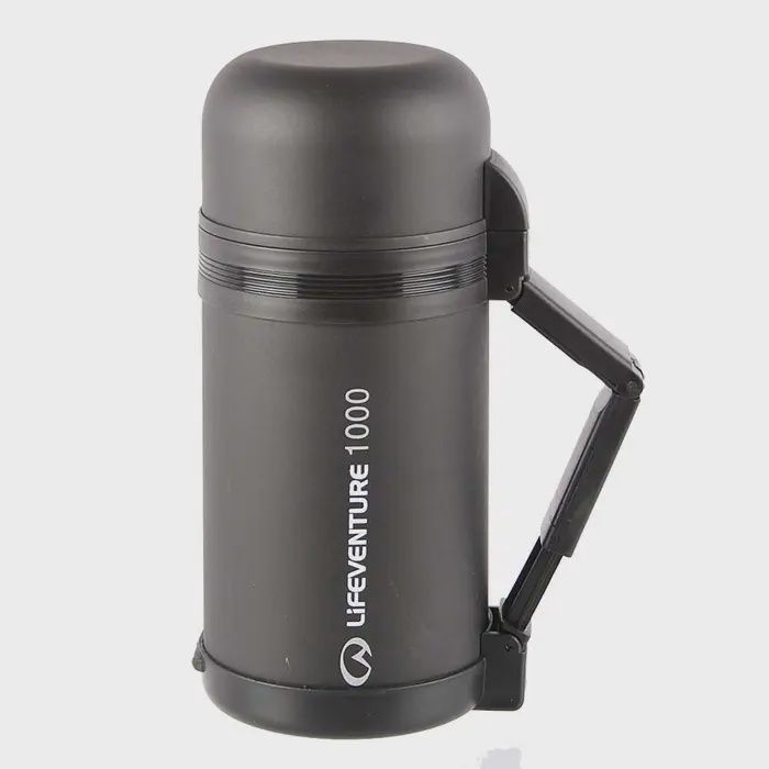 Lifeventure wide mouth flask, Colour: Black, Size: 1000ml