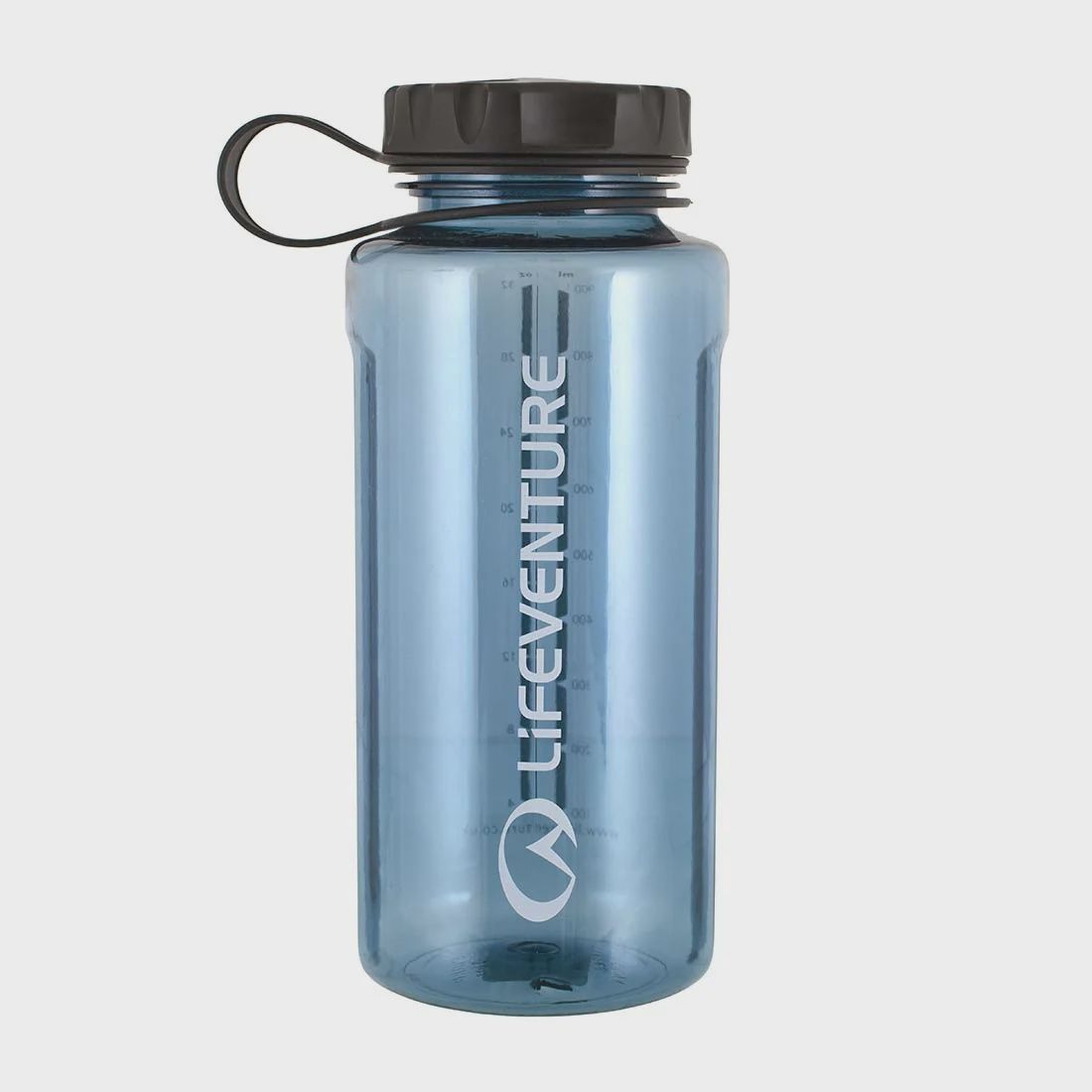 LifeVenture Tritan Water Bottle, Colour: Clear blue, Size: 1000ml