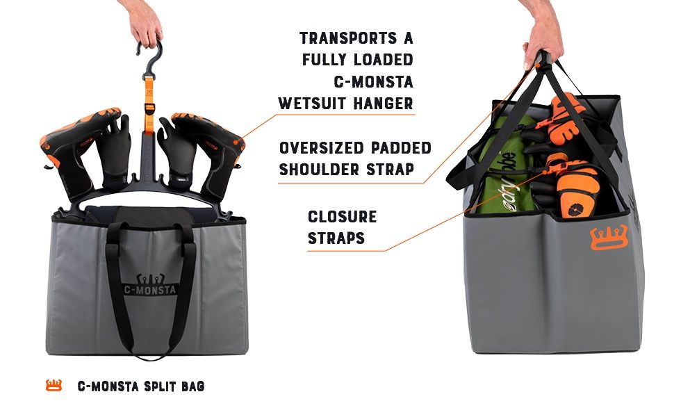C-Monsta Split Bag, Colour: Grey