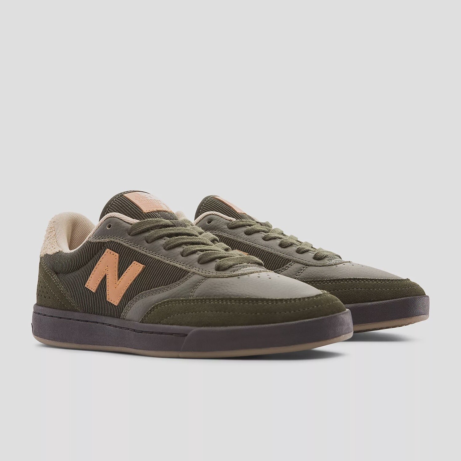 New Balance Numeric 440 TSP Forest Green With Black Shoes