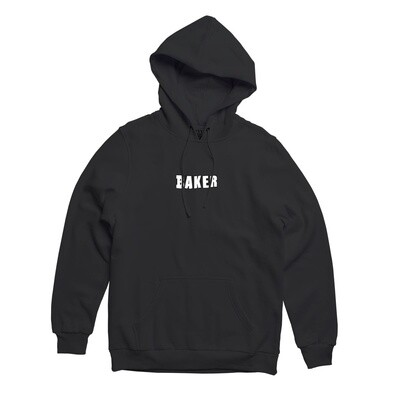 Baker Brand Logo Black Pullover Hoodie