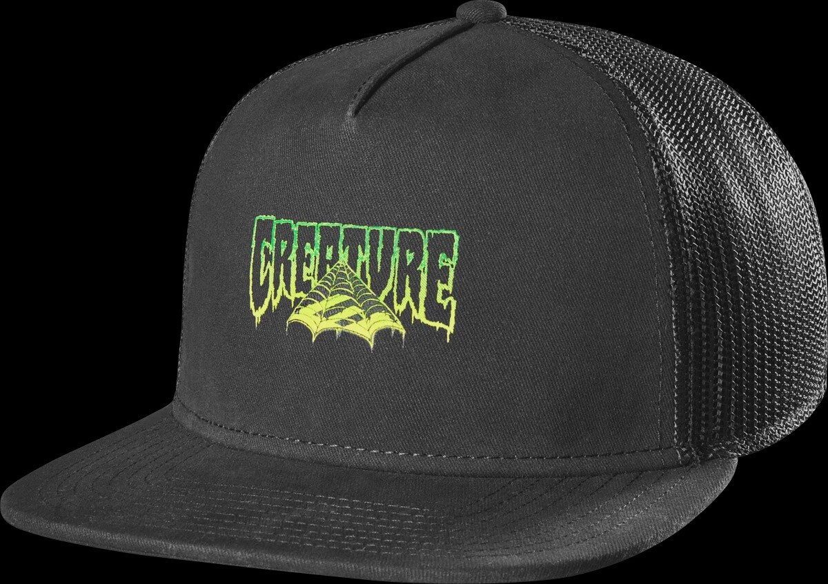 Creature Black Trucker Snapback Hat