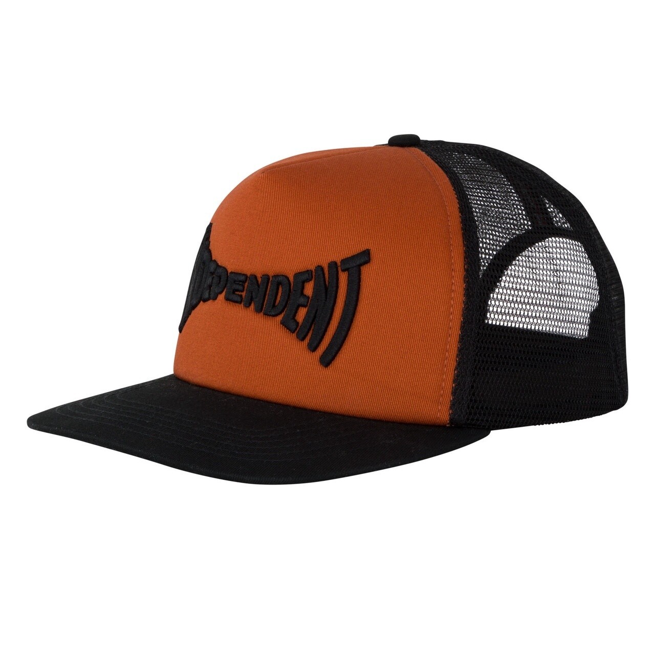 Independent Span Logo Mesh Brown / Black Trucker Hat