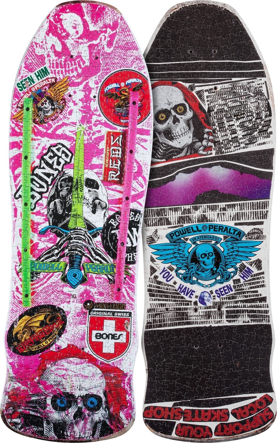 Powell Peralta Skull and Sword Geegah Pink 500 Piece Puzzle