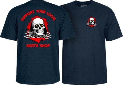 Powell Peralta SYLSS T-shirt, Color: Navy, Size: Extra Large