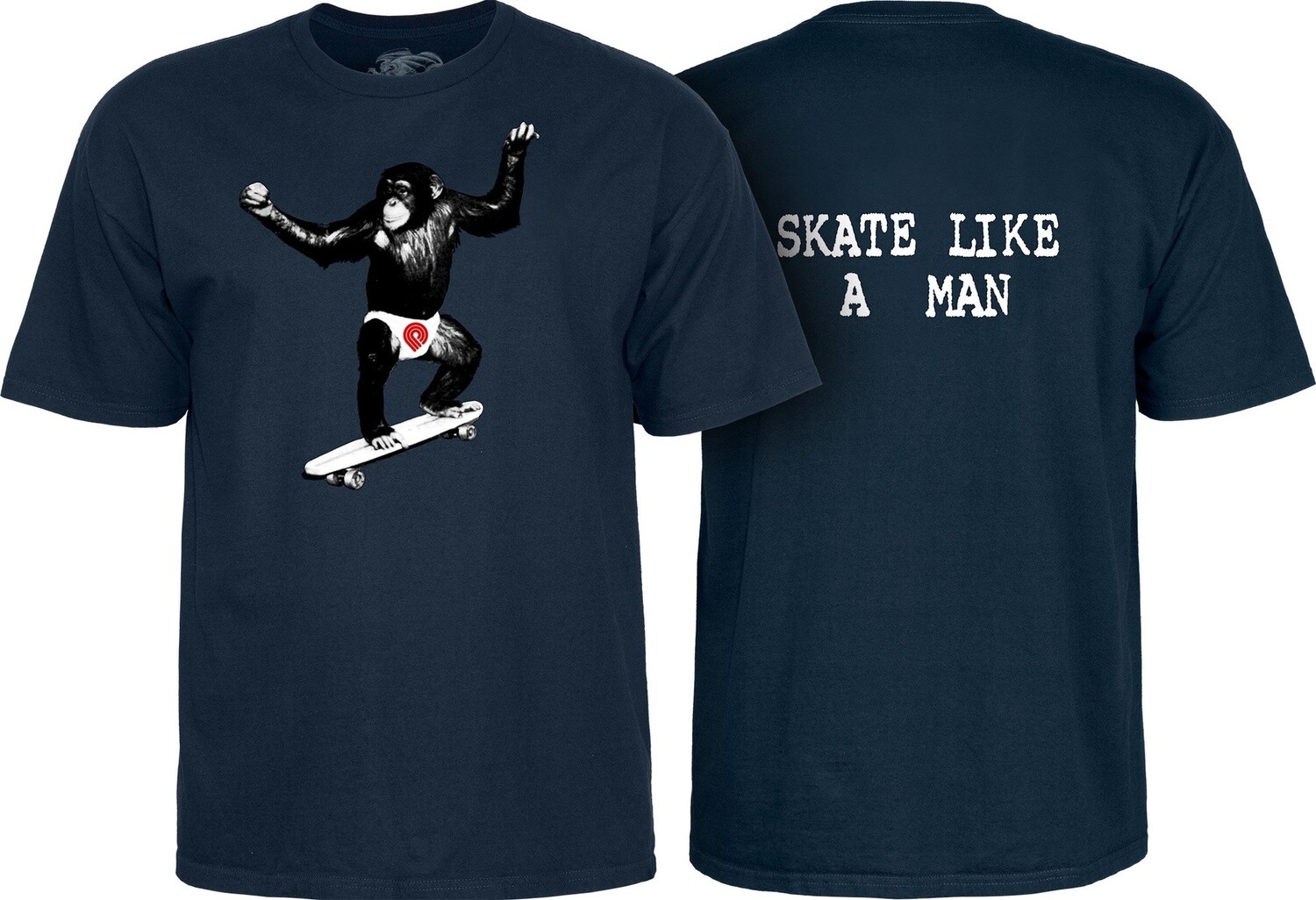 Powell Peralta Skate Chimp Navy T-shirt