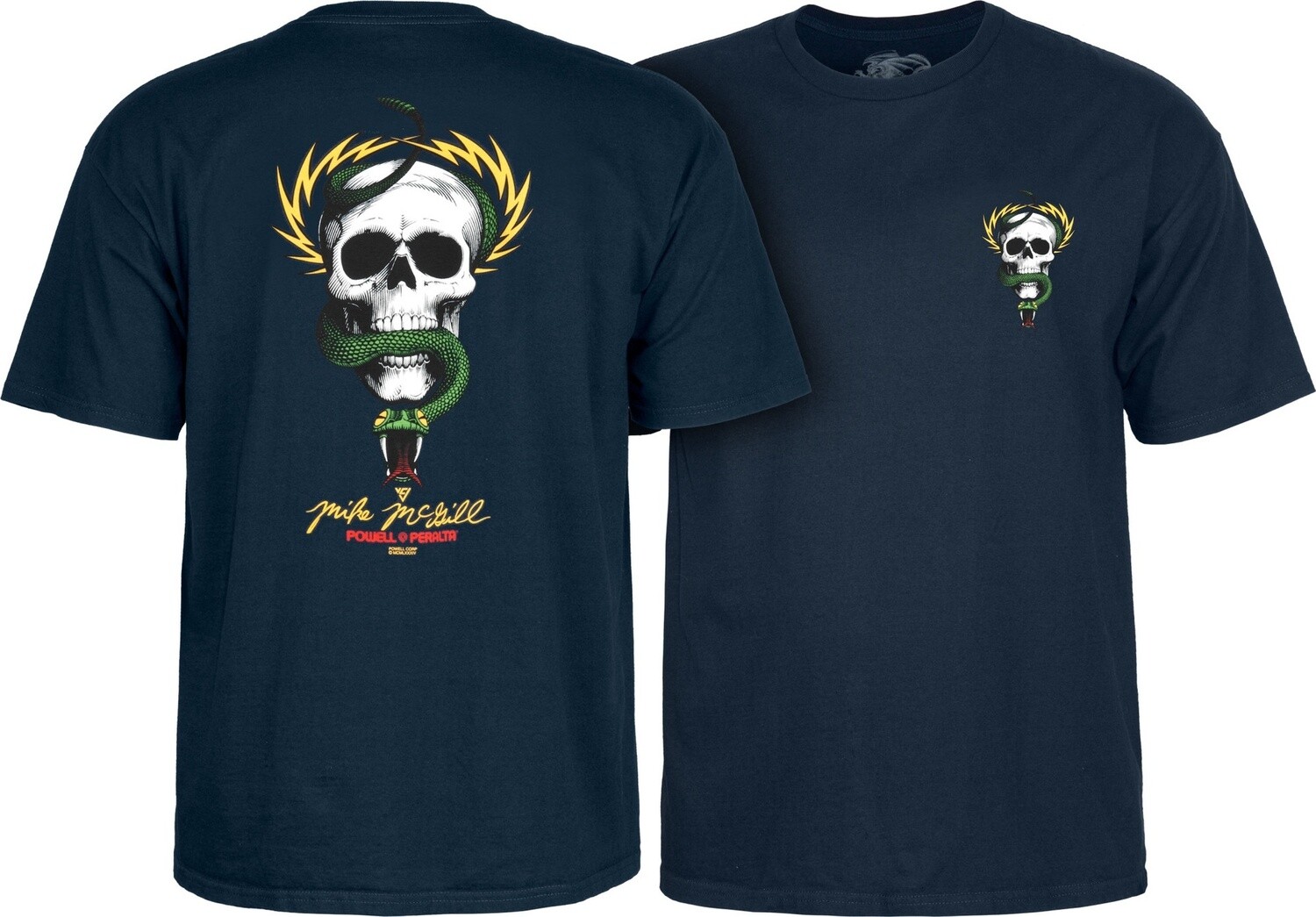 Powell Peralta Mike McGill Skull and Snake Navy T-shirt