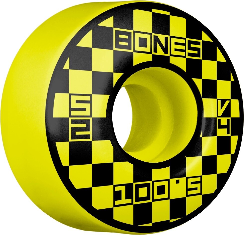 BONES WHEELS OG Formula Block Party 52mm V4 Wide 100A 4pk Yellow