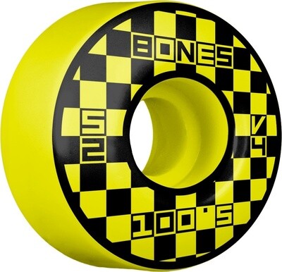 BONES WHEELS OG Formula Block Party 52mm V4 Wide 100A 4pk Yellow