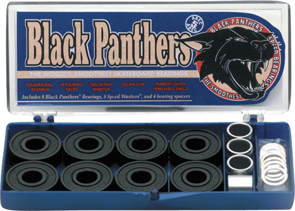 SHORTYS BLACK PANTHERS ABEC-5 BEARINGS