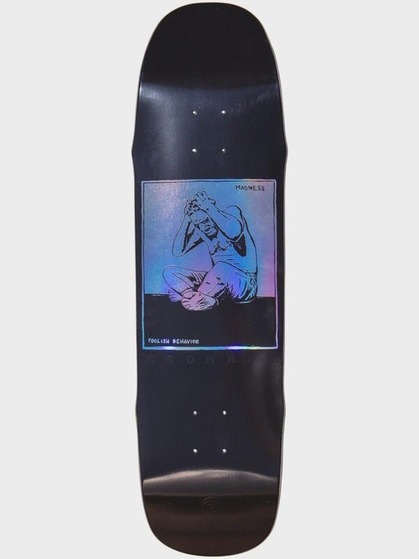 MADNESS STRESSED BLACK R7 DECK -  8.5&quot;