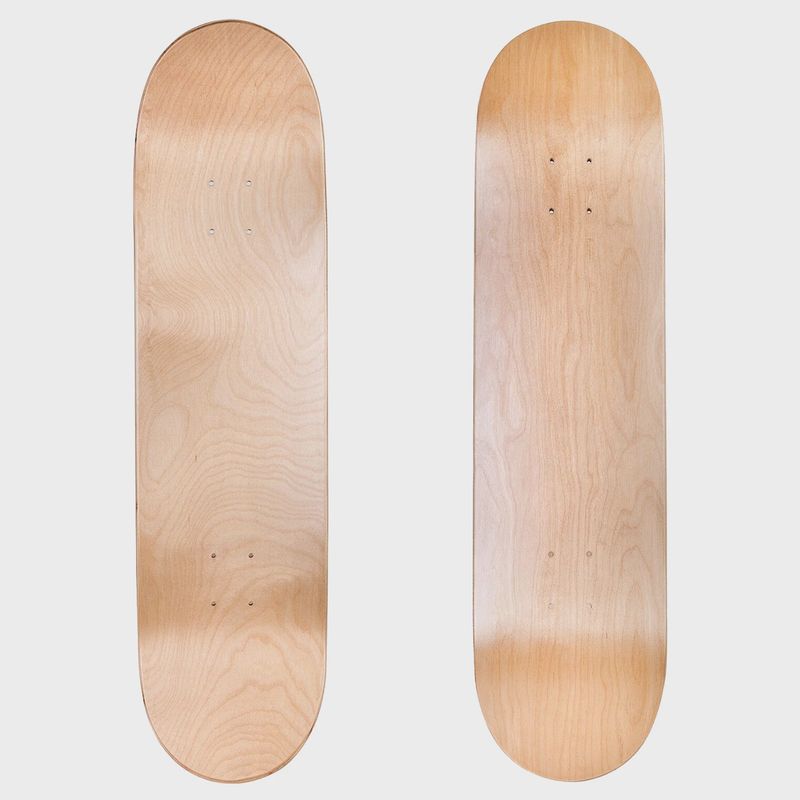 CAL 7 ASSORTED BLANK CANADIAN MAPLE DECKS, Color: Natural, Size: 7.75&quot;