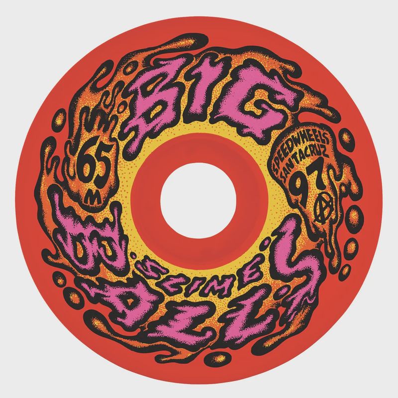 65mm Big Balls Reissue Red 97a Slime Balls Wheels