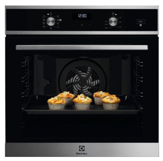 Forno elettrico ELECTROLUX da incasso capacità 72 L multifunzione Ventilat 2980 W colore inox  EOD5H40X