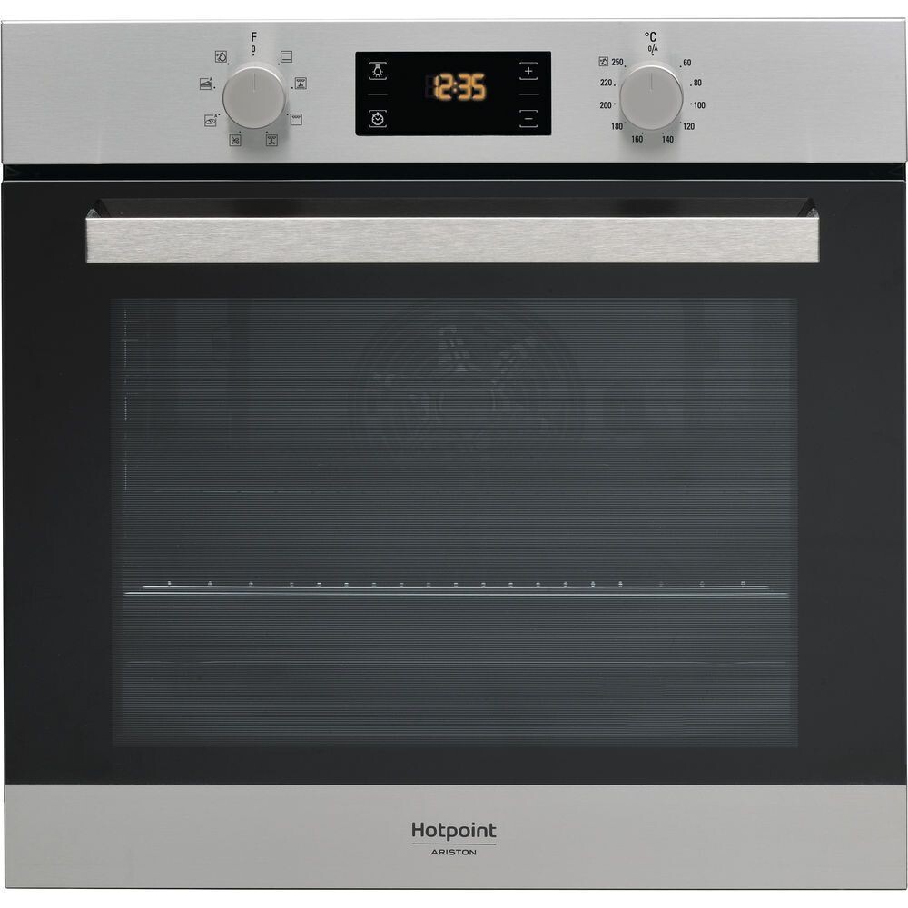 Forno elettrico HOTPOINT da incasso capacità 66 L multifunzione ventilato potenza 2900 W colore nero / inox  FA3 540 H IX HA