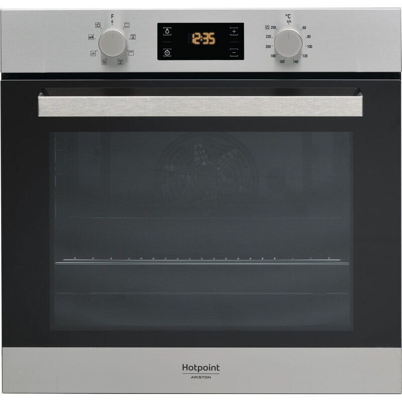 Forno elettrico HOTPOINT da incasso capacità 66 L multifunzione ventilato potenza 2900 W colore nero / inox  FA3 540 H IX HA