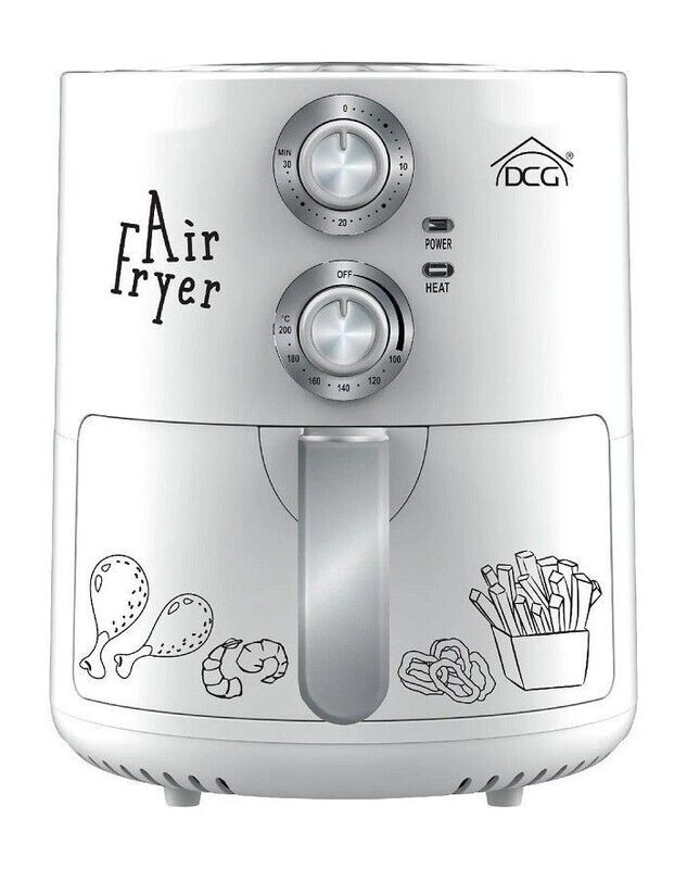 Friggitrice ad aria DCG potenza 1500 W Cestello 3,5 litri colore bianco FR-3507