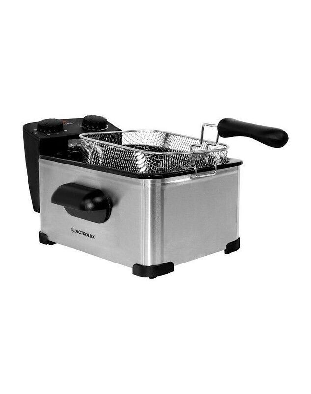 Friggitrice elettrica DICTROLUX "Quick Fryer" ad immersione potenza 2000 W Cestello 3 litri Inox  586107