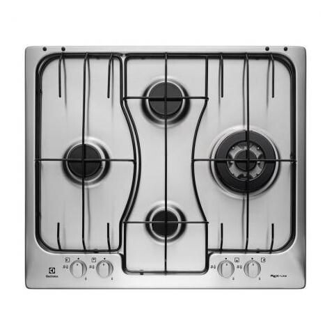 Piano cottura ELECTROLUX a Gas 4 Fuochi colore inox Serie Soft  RGG6243LOX