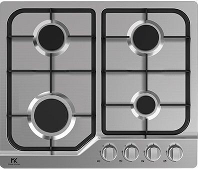 Piano cottura MASTER KITCHEN a gas 60 cm colore acciaio inox  MKHG 641F E XS