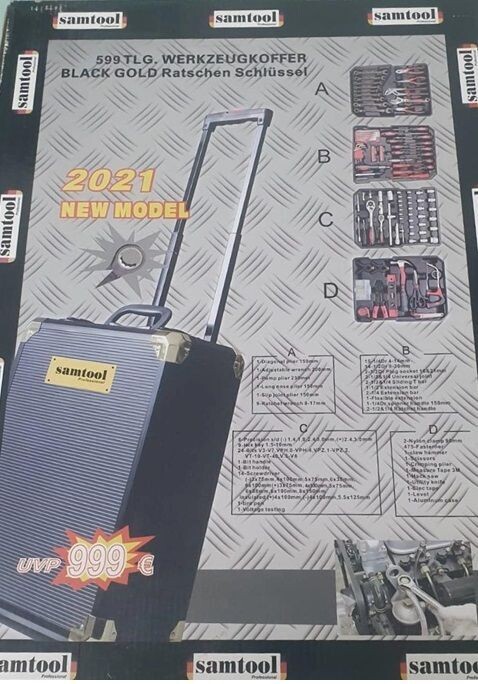 Valigia set attrezzi Samtool professional 599 TLG WERKZEUGKOFFER