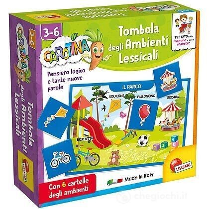 Giochi per bambini - Tombola degli ambienti lessicali Lisciani