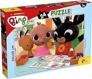 Gioco per bambini - Lisciani - Bing Divertiamoci Insieme Puzzle, 24 Pezzi, Multicolore, 77984