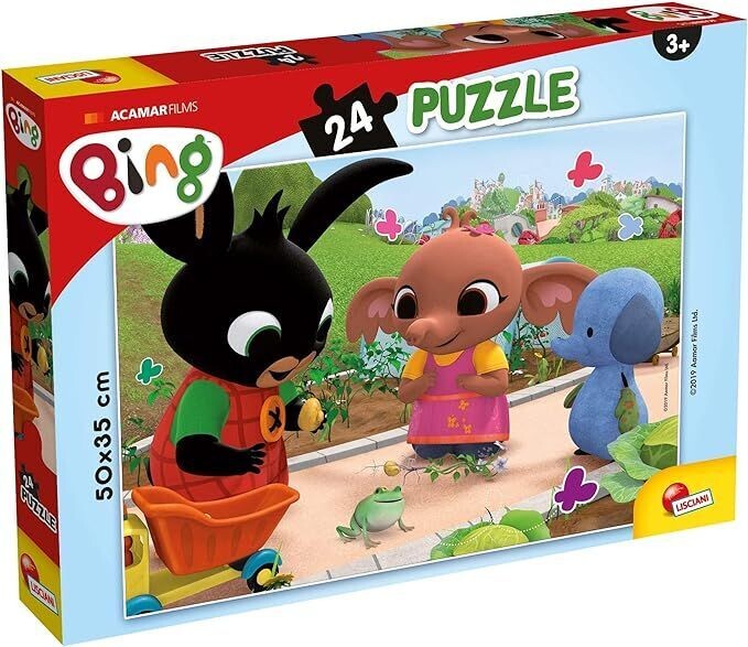 Gioco per bambini -  Lisciani - Bing la Rana Puzzle 24 Pezzi, Multicolore, 77991