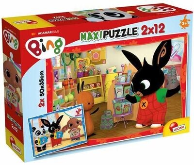Giochi per bambini - Bing Puzzle Supermaxi 2 X 12 a Scuola!