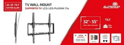 Supporto per TV Lcd/Led/Plasma Superior 32"-55" Tilt Extra Slim
