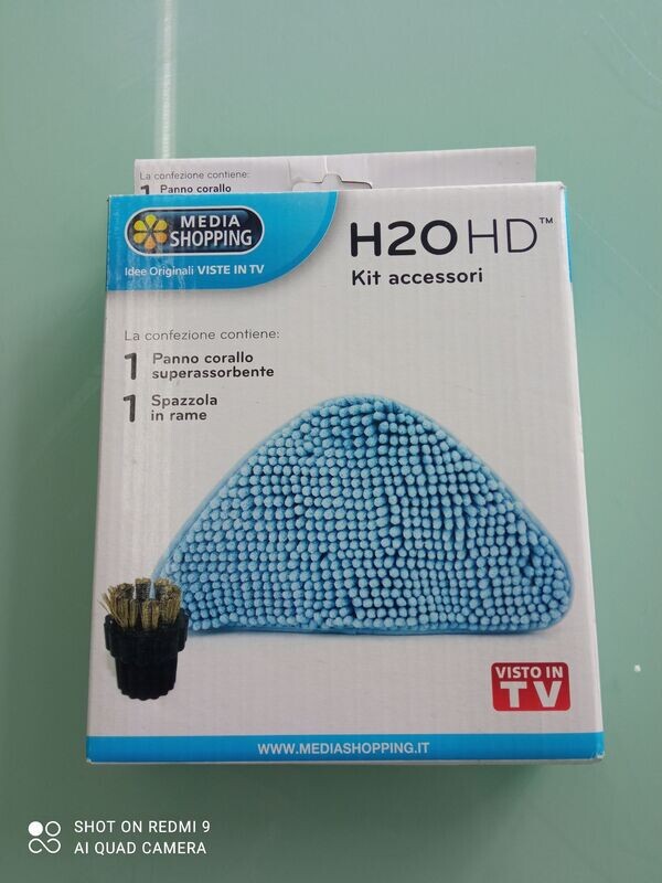 Scopa a vapore H2O HD kit accessori - Mediashopping