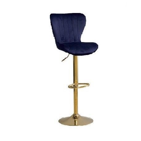 Sgabello "Martina" Con Alzata A Gas Colore Navy