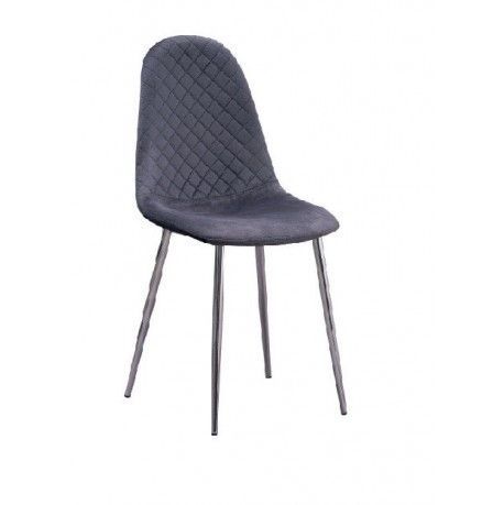 Sedia Living "Roberta" Colore Velluto Grigio
