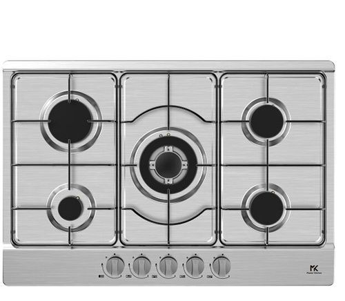 Piano cottura MASTER KITCHEN a gas 75 cm colore Acciaio Inox  MKHG 75 E XS
