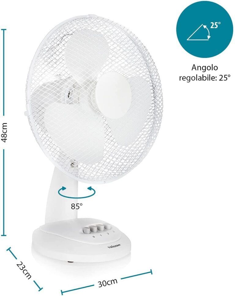 Ventilatore da tavolo TRISTAR potenza 40W cod: VE-5930