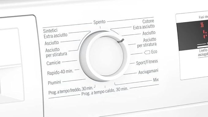 Asciugatrice BOSCH Serie 4 AutoDry, 8 Kg Classe A+  Pompa di Calore WTH83008II -  Prodotto OUTLET